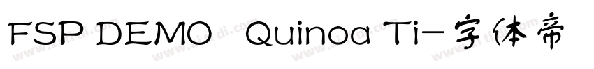 FSP DEMO   Quinoa Ti字体转换